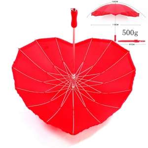 Promotional Heart Shaped Umbrella for Promotion Wedding Gift