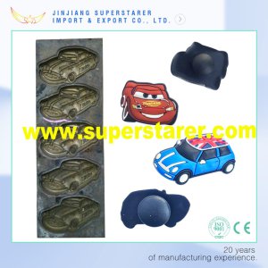 Copper Mold for 3D Rubber Charm of Child Clog Shoes